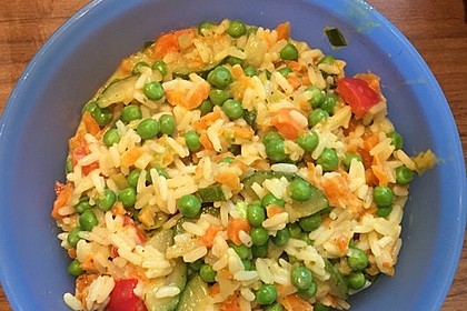 Reis - Gemüse - Pfanne mit Frischkäse 32