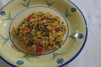 Reis - Gemüse - Pfanne mit Frischkäse 12