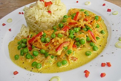 Reis - Gemüse - Pfanne mit Frischkäse 4