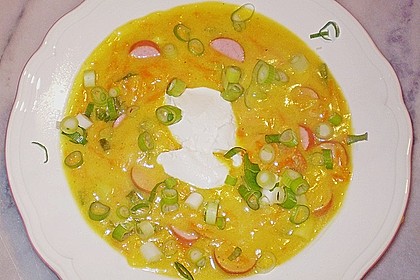 Kartoffelsuppe indische Art
