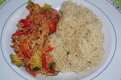 Couscous mit Zucchini und Thunfisch 2