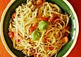 Warmer Spaghettisalat