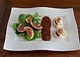 Rucola - Salat mit Ziegenk&auml;se und Feigensenf
