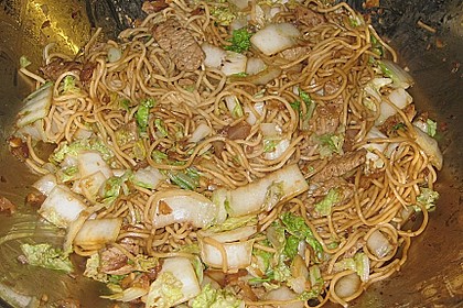 Bratnudeln mit Rindfleisch 1