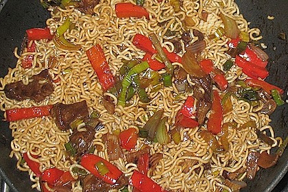 Bratnudeln mit Rindfleisch 7