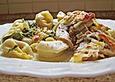 Tortellini - Gratin mit Pilzsauce