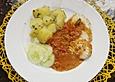 H&auml;hnchenbr&uuml;ste mit Paprika - Sahnesauce