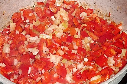 Hähnchenbrüste mit Paprika - Sahnesauce 6