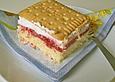 Himbeerkuchen auf dem Blech