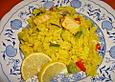 Gem&uuml;se - Paella mit Lachs