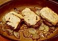 Rinderfilet mit Schafsk&auml;se &uuml;berbacken