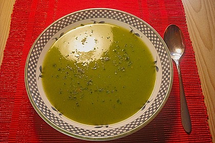 Zucchinisuppe aus der Mikrowelle
