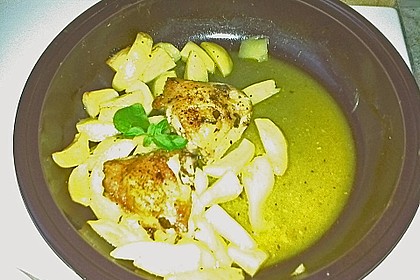 Griechische H&auml;hnchenschenkelpfanne 6