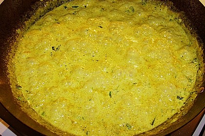 Curryrahmnudeln mit Gem&uuml;se