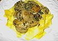 Papardelle mit Funghi-B&auml;rlauch