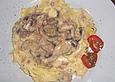 Bandnudeln mit Pilzsauce