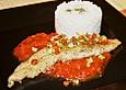 Fischfilet mit Chili - Tomaten - Sauce