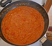 Nudeln in leichter, s&auml;miger Thunfisch-Tomaten-K&auml;se Sauce (Bild)