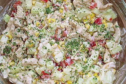 Puten - Gurken - Salat mit Honigmelone 1