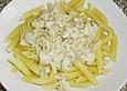 Spaghetti mit Champignon - Sahne - Sauce