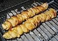 Grillspie&szlig; mit Huhn und Brezenteig