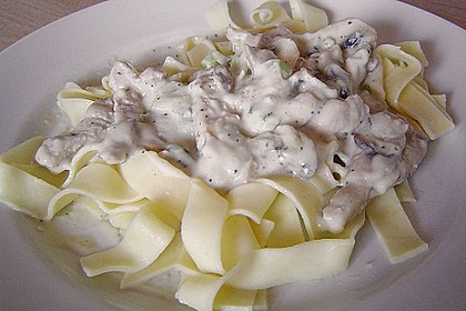 Geschnetzeltes mit Gorgonzola
