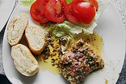 Putenschnitzel in Alufolie