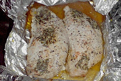 Putenschnitzel in Alufolie 11