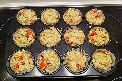 Erdbeer - Muffins mit Rhabarberfüllung 10