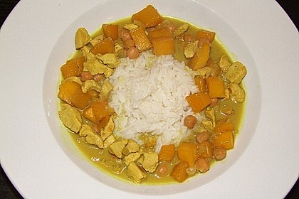 H&uuml;hnchen - Curry mit Kichererbsen und Mangost&uuml;cken 2