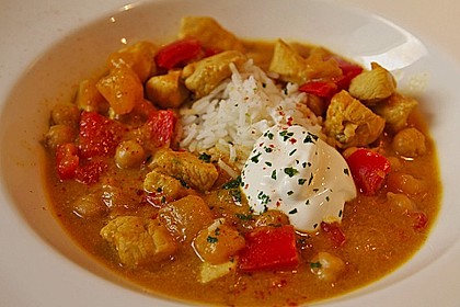 H&uuml;hnchen - Curry mit Kichererbsen und Mangost&uuml;cken 6