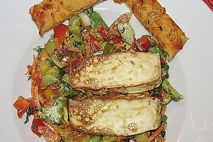 Arabischer Gem&uuml;se - Salat mit gebackenem Ziegenk&auml;se 2