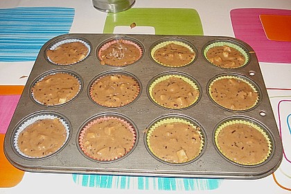 Apfel - Nougat - Muffins 15