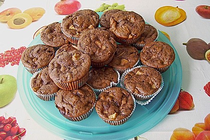 Apfel - Nougat - Muffins 6