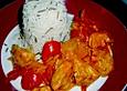 H&auml;hnchen in Paprika - Rahmsauce