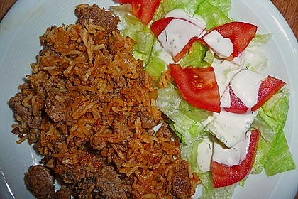 Hackfleisch - Reis - Pfanne 1