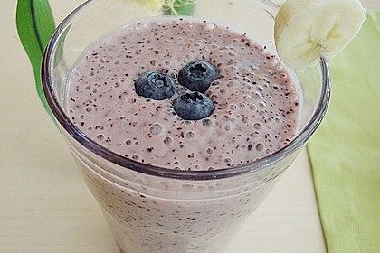 Banane - Blaubeer Smoothie