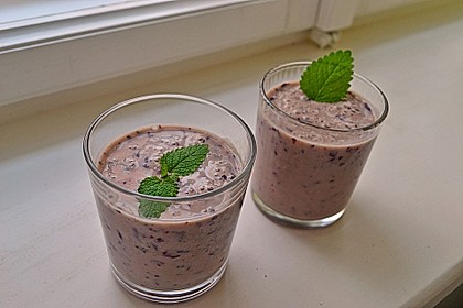 Banane - Blaubeer Smoothie 8