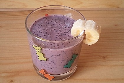 Banane - Blaubeer Smoothie 5