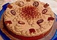 Zimt - Torte mit Apfel
