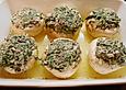 Gef&uuml;llte Riesenchampignons