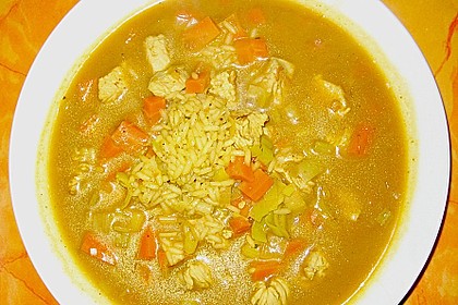 Leichtes Thai - Süppchen mit Hähnchenbrust und Kokos 4