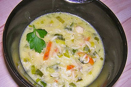 Leichtes Thai - Süppchen mit Hähnchenbrust und Kokos 2
