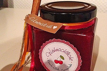 Weihnachtliche Glüh - Kirsch - Marmelade 5
