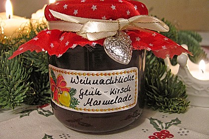Weihnachtliche Glüh - Kirsch - Marmelade 2