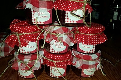 Weihnachtliche Glüh - Kirsch - Marmelade 3