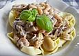 Tortellini mit Champignons