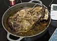 Wildschweinblatt am Knochen mit Blaubeer - Preiselbeer - Wacholder - Sauce
