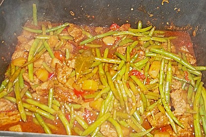 Fisolengulasch mit Lamm 1