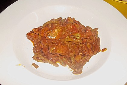 Fisolengulasch mit Lamm 2